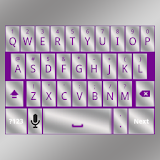 Purple Silver Keyboard Skin icon