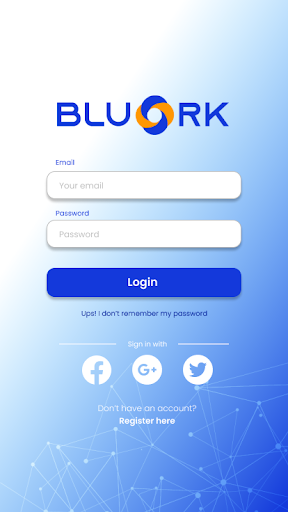 Android application bluork screenshort
