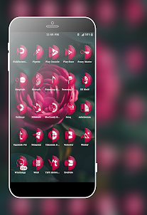 Half Pink Icons Pack