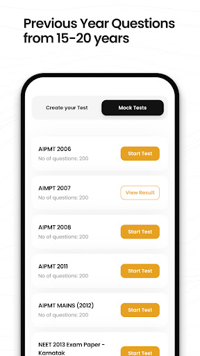 Android application Reflex - NEET PYQs screenshort