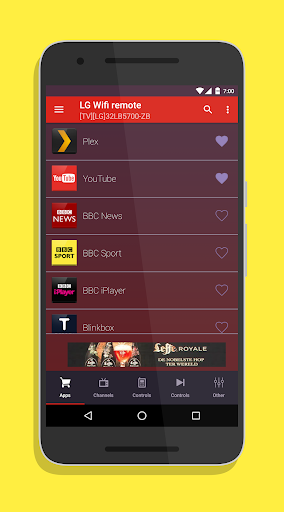 Smart TV Remote for LG SmartTV Screen 3
