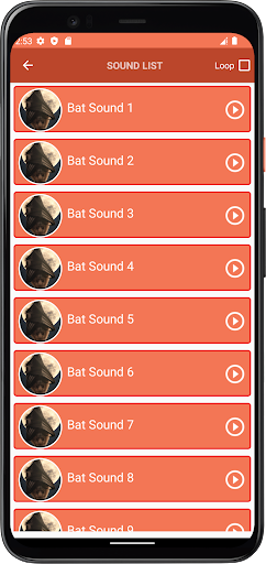 Bat Sounds Screen 3