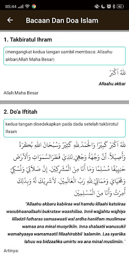 Android application Kumpulan Doa dan Bacaan Islami screenshort