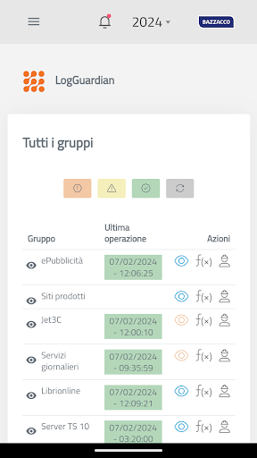 Android application LogGuardian screenshort