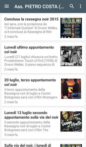 Android application Associazione "PIETRO COSTA" screenshort