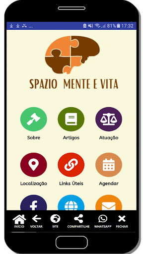 Android application Spazio Mente e Vita screenshort