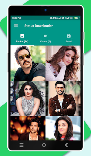Android application Status Downloader screenshort