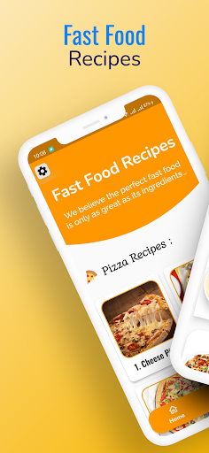 Android application Fast Food Recipes screenshort
