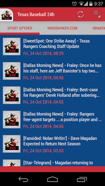 Captura 3 Texas Baseball 24h android
