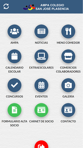 Android application AMPA COL. SAN JOSÉ PLASENCIA screenshort