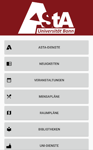 Android application AStA Uni Bonn screenshort