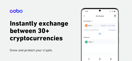 Cobo: Support crypto savings, PoS, gain products.