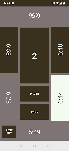 Android application Board Game Clock screenshort