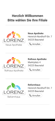 Android application Lorenz Apotheke & Reformhaus screenshort