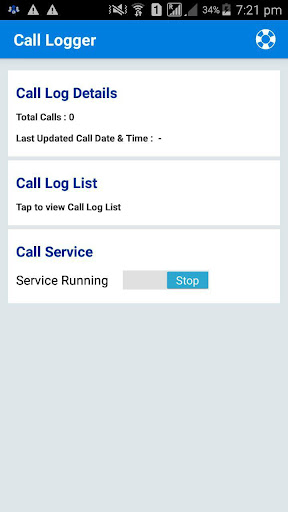 Android application Smart Call Logger screenshort