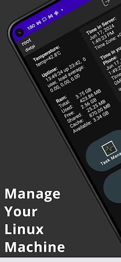 Android application Pi Dash- Linux Dashboard screenshort