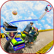 Police Bike Stunt Master 3D: Heavy Bike Jumps 2020