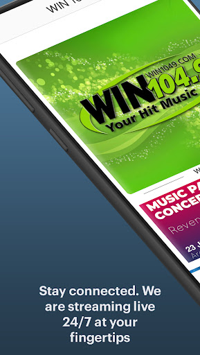 Android application WIN 104.9 screenshort