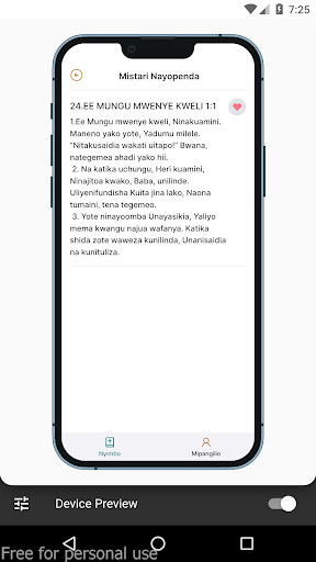 Android application Nyimbo Za Wokovu screenshort