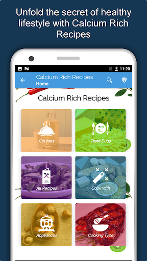 Screenshot of Calcium Rich Food Recipes