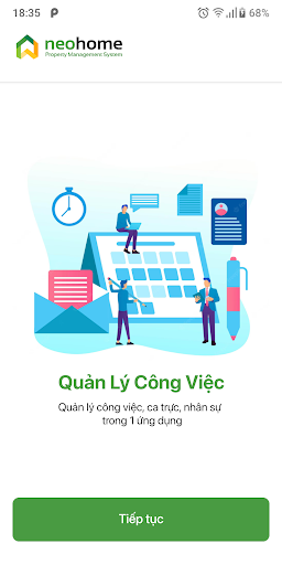 Android application neoHome ứng dụng BQL tòa nhà screenshort