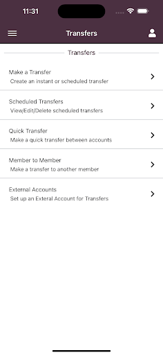 Corda Credit Union Mobile Screen 3