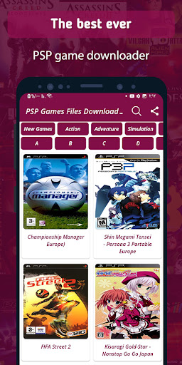 psp games files downloader Screen 2
