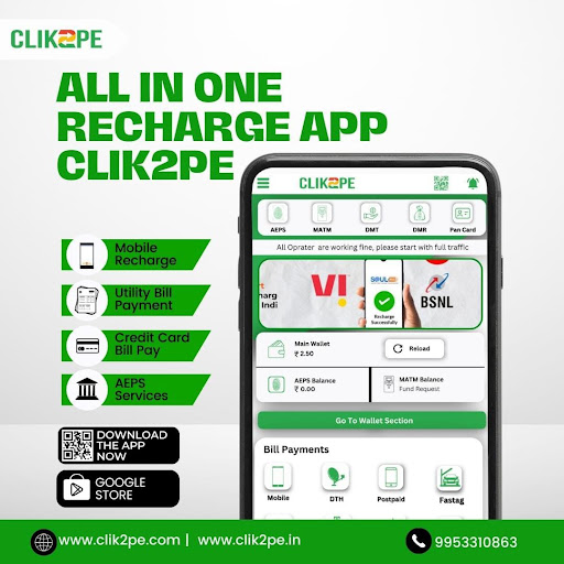 Clik2pe RechargeCommission App Screen 2