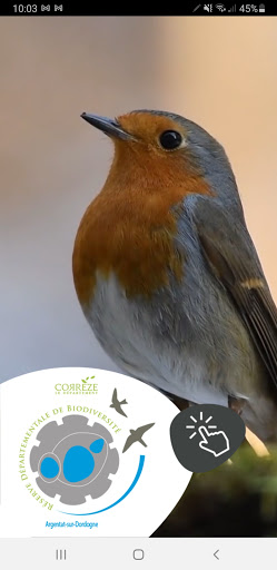 Android application Réserve de Biodiversité screenshort