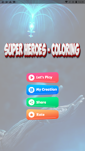 Jogo de colorir super-heróis