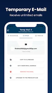 Temp Mail X - Mutil Email