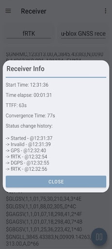 Screenshot of NTRIP Client by Bluecover