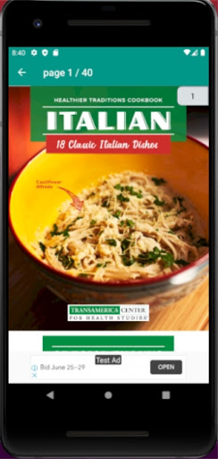Android application Encyclopedia of cooking screenshort