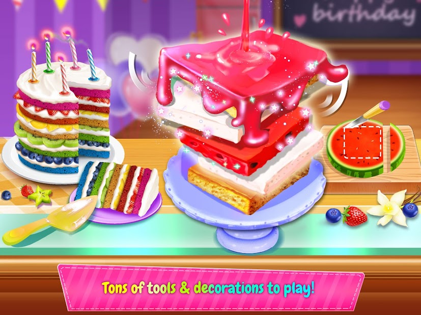 Captura de Pantalla 3 Birthday Cake Design Party - Bake, Decorate & Eat! android