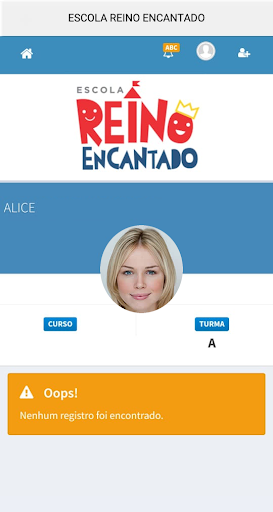 Android application Escola Reino Encantado screenshort