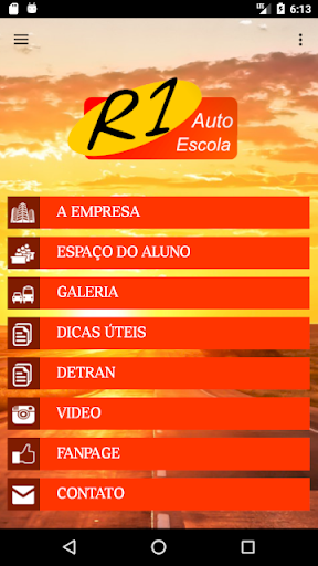 Android application Autoescola R1 screenshort