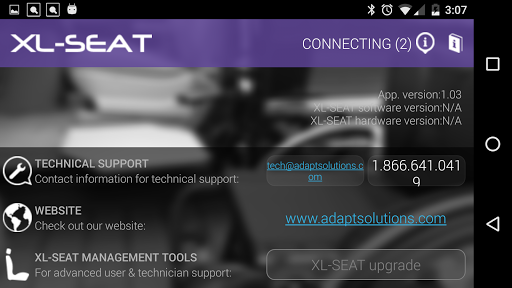 Android application XL Seat screenshort