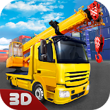 Cargo Crane & Car Driver 3D icon