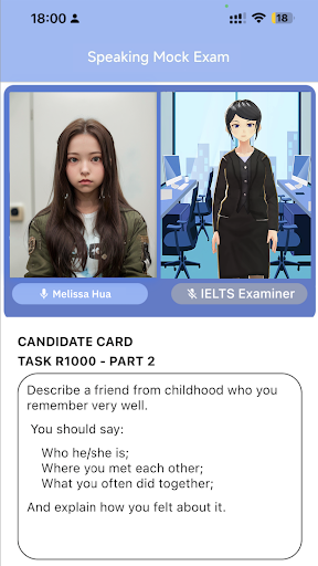 Android application Peanut IELTS Speaking screenshort