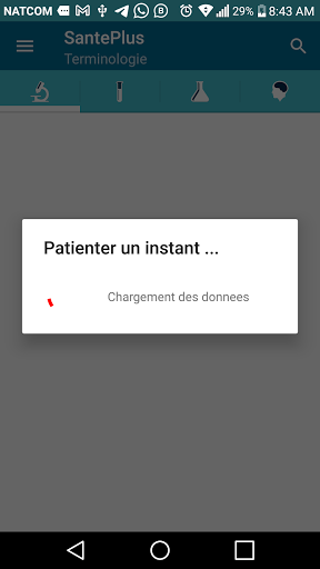 Android application Dictionnaire medical screenshort