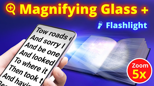 Magnifying Glass + Flashlight  screenshots 1