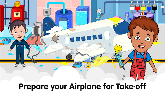 Tizi Town Airport: My Airplane Games for Kids Free