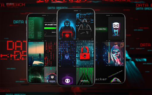 Android application Hacker Wallpapers screenshort