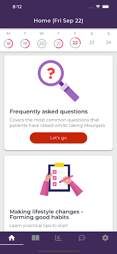 Android application Mounjaro Wayfinder screenshort