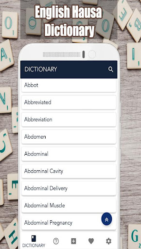 Android application English Hausa Dictionary screenshort