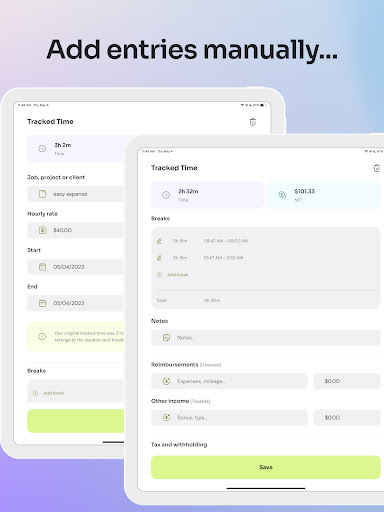 Time Clock: Easy Hours Tracker screenshot