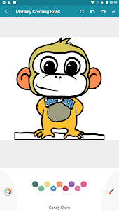 Livro para colorir macaco