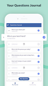 Screenshot 3 Questions Journal: Self-Intros android