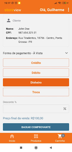 Storeview Screen 2