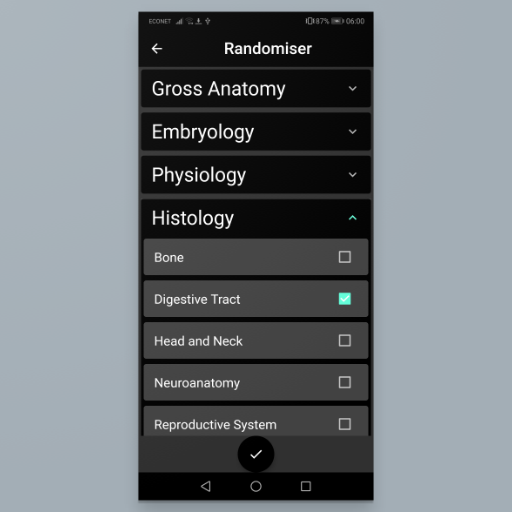 Android application Negative Marking screenshort